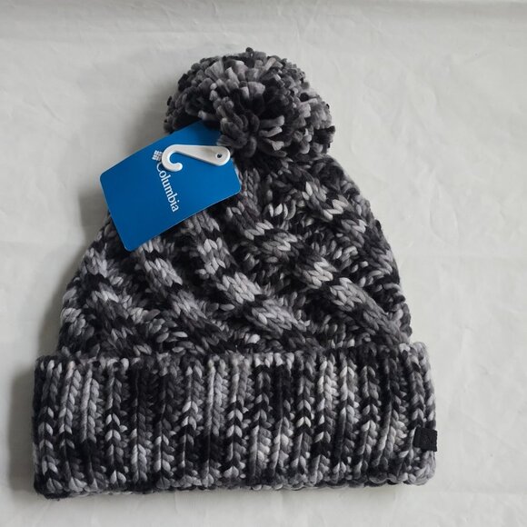 Columbia Accessories - Columbia Bundle Up Beanie Knit Hat Fleece Lined Pom Pom Adult One Size Black